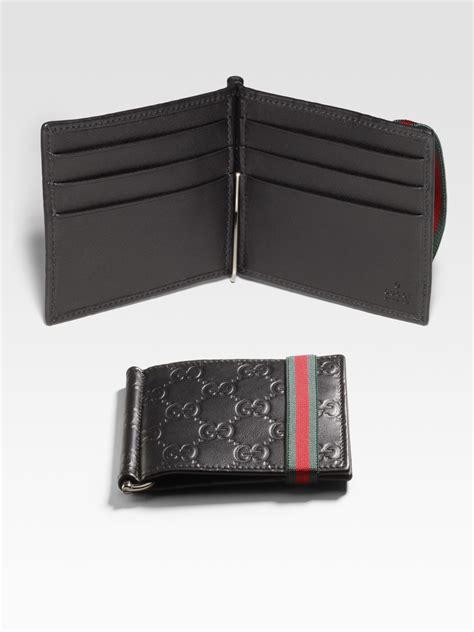 gucci clip wallet men|Gucci money clip wallet sale.